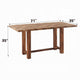 Elsie Counter Height Dining Table | Brown Wood | Rectangular 71’’ Top BM333124