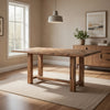 Elsie Counter Height Dining Table | Brown Wood | Rectangular 71" Top