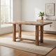 Elsie Counter Height Dining Table | Brown Wood | Rectangular 71" Top