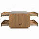 Ayma Coffee Table | 1 Inner Shelf | Brown Oak Wood | Rectangular 50’’ BM333127