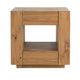 Ayma End Table | 1 Inner Shelf | Drawers | Brown Oak Wood Frame | 24’’ BM333128