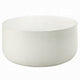 Utan Coffee Table | Modern Natural White Cement Frame | Round 31"