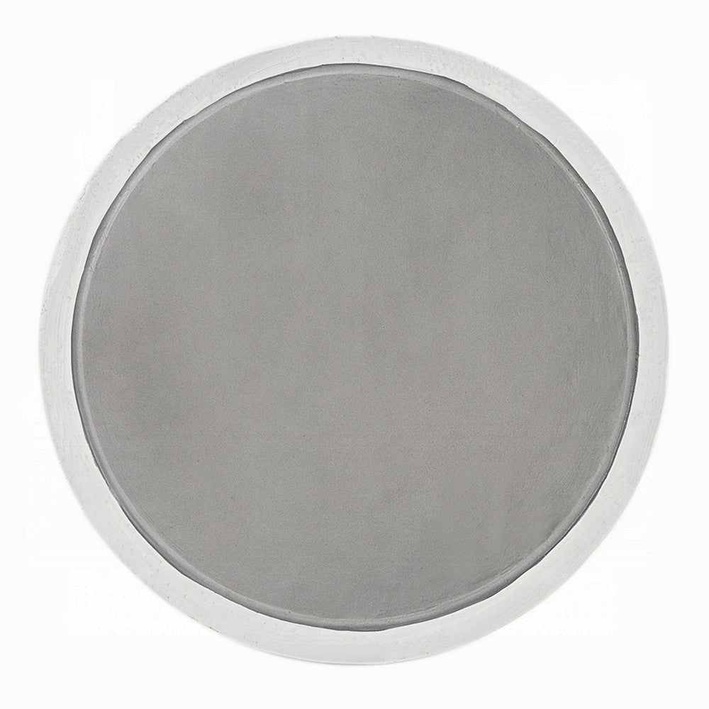 Elyana Accent Table | Sculpted Natural Gray Cement | Round 14’’ Top BM333130