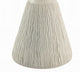 Uane Accent Table | Sculpted Natural White Cement | Round 16’’ Top BM333131