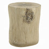 Rennie Accent Table | Light Natural Brown Cement | Log Shape | 14’’ BM333132