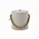 Rennie Accent Table | Natural Gray Cement | Rope Handle | Round 16’’ BM333133