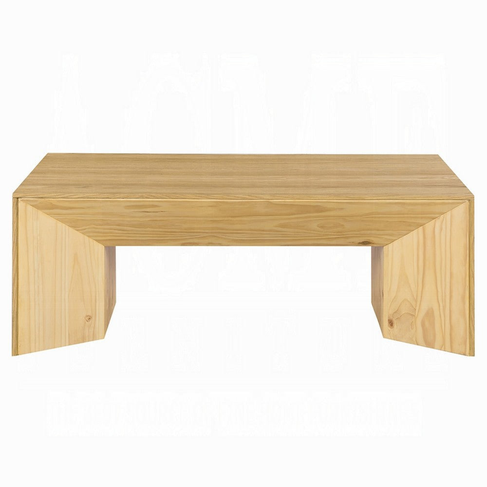 Arnold Coffee Table | Natural Brown Wood Frame | Rectangular 53’’ BM333134