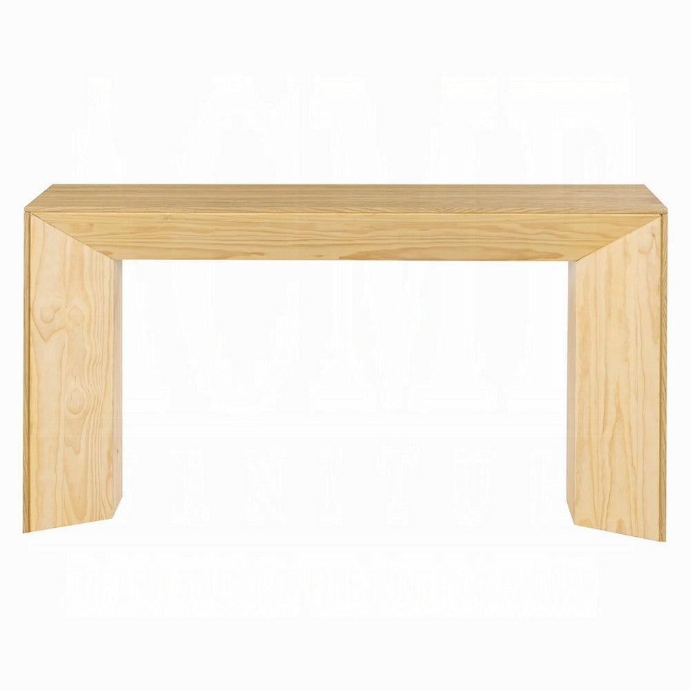 Arnold Sofa Table | Natural Brown Wood Frame | Rectangular 59’’ BM333136