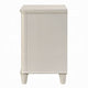 Veda Nightstand | Elegant Pearl White Wood | 2 Modern Drawers | 30’’ BM333137