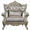 Bertha Accent Chair | European Ornate Carved Beige | Champagne Wood BM333142