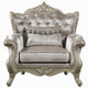 Bertha Accent Chair | European Ornate Carved Beige | Champagne Wood BM333142