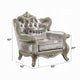 Bertha Accent Chair | European Ornate Carved Beige | Champagne Wood BM333142