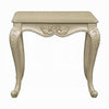Bertha End Table | Ornate Carved Classical Champagne Gold Wood | 28’’ BM333144