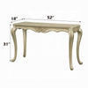 Bertha Sofa Table | Ornate Classic European Champagne Gold Wood 52’’ BM333145