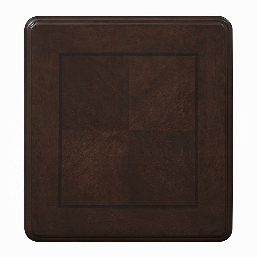 Reese Side Table | European Carved Classic Cherry Brown Wood | 28’’ BM333147