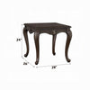 Reese Side Table | European Carved Classic Cherry Brown Wood | 28’’ BM333147
