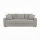 Conan Sleeper Sofa | Full Fold Out Bed | 2 Pillows | Gray Boucle | 89’’ BM333150