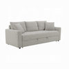 Conan Sleeper Sofa | Full Fold Out Bed | 2 Pillows | Gray Boucle | 89"