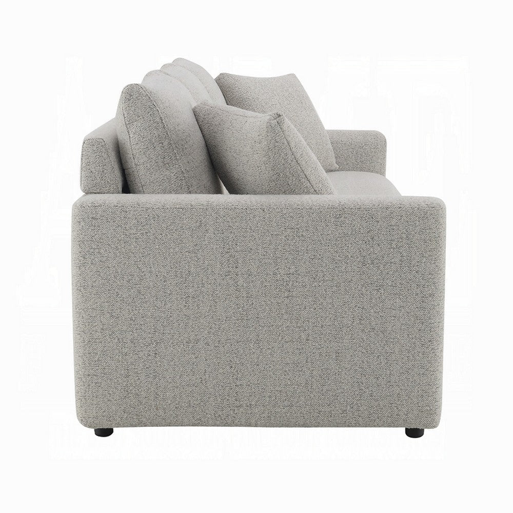 Conan Sleeper Sofa | Full Fold Out Bed | 2 Pillows | Gray Boucle | 89’’ BM333150