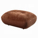 Erico Ottoman | Tufted Rust Brown Chenille | Foam Cushion Top | 35’’ BM333152