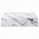 Ritzy Coffee Table | Modern Plinth | White Gray Faux Stone | 48’’ BM333153