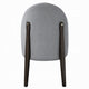 Jeh Side Dining Chair Set of 2 | Gray Chenille | Espresso Brown Wood BM333156