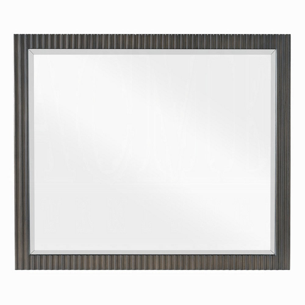 Jeh Dresser Mirror | Espresso Brown Wood | Sleek Rectangular 36x42