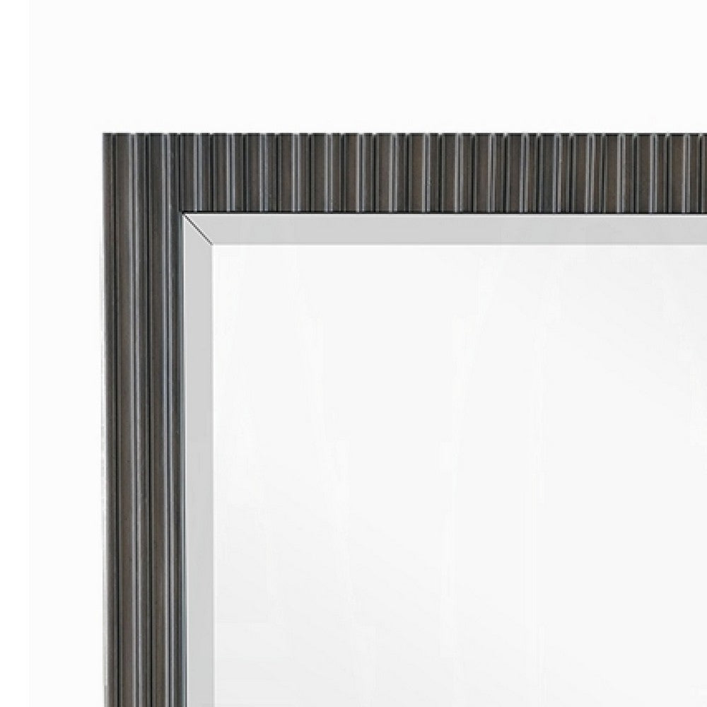 Jeh Dresser Mirror | Espresso Brown Wood | Sleek Rectangular 36x42 BM333158