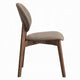 Hamza Side Dining Chair Set of 2 | Light Brown Linen | Rubberwood BM333161