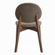 Hamza Side Dining Chair Set of 2 | Light Brown Linen | Rubberwood BM333161