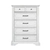 Lesy Tall Dresser Chest | 5 Drawers | Black Metal | White Poplar Wood BM333185