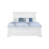 Lesy California King Bed | Crown Molded Panel Headboard Vintage White
