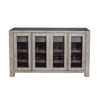 Ebb Sideboard Console | 4 Mesh Doors | Gray Solid Pine Wood 58"