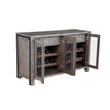 Ebb Sideboard Console | 4 Mesh Doors | Gray Solid Pine Wood 58"
