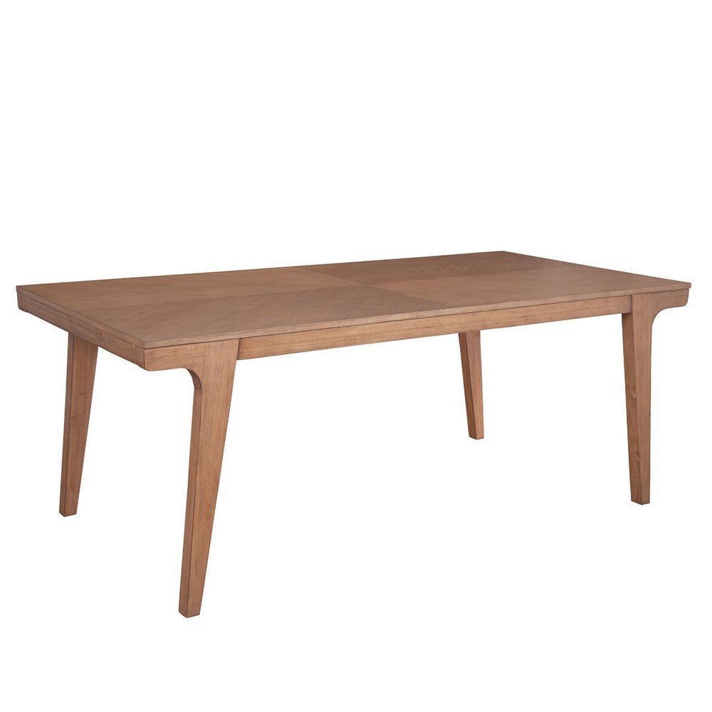 Rejo Dining Table | 78" Rectangular Top | Brown Solid Pine Wood