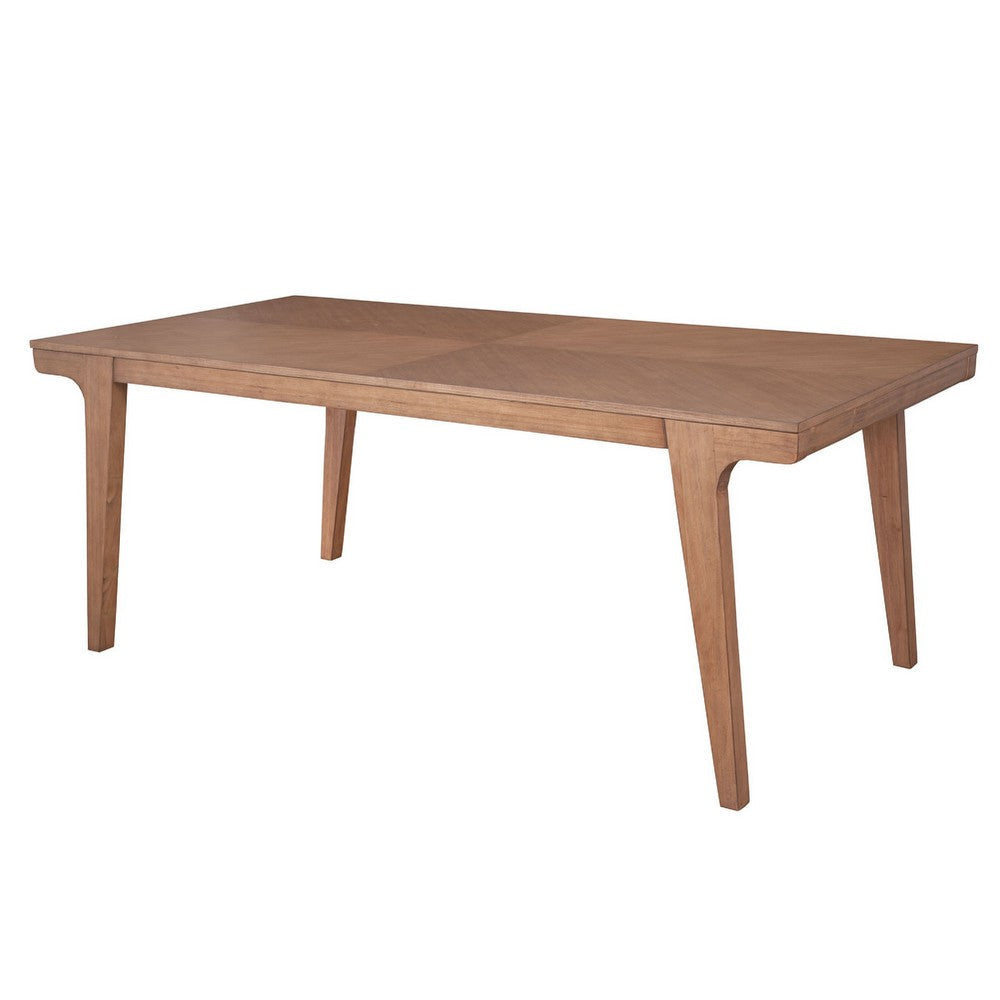 Rejo Dining Table | 78’’ Rectangular Top | Brown Solid Pine Wood BM333198