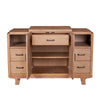 Rejo Sideboard Console 2 Door Cabinet | Natural Brown Pine Wood 54’’ BM333201