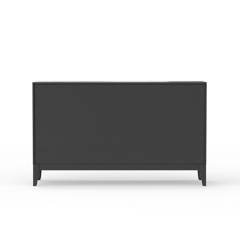 Vecy Sideboard Buffet Server | 2 Doors 3 Drawers | 60" Vintage Black
