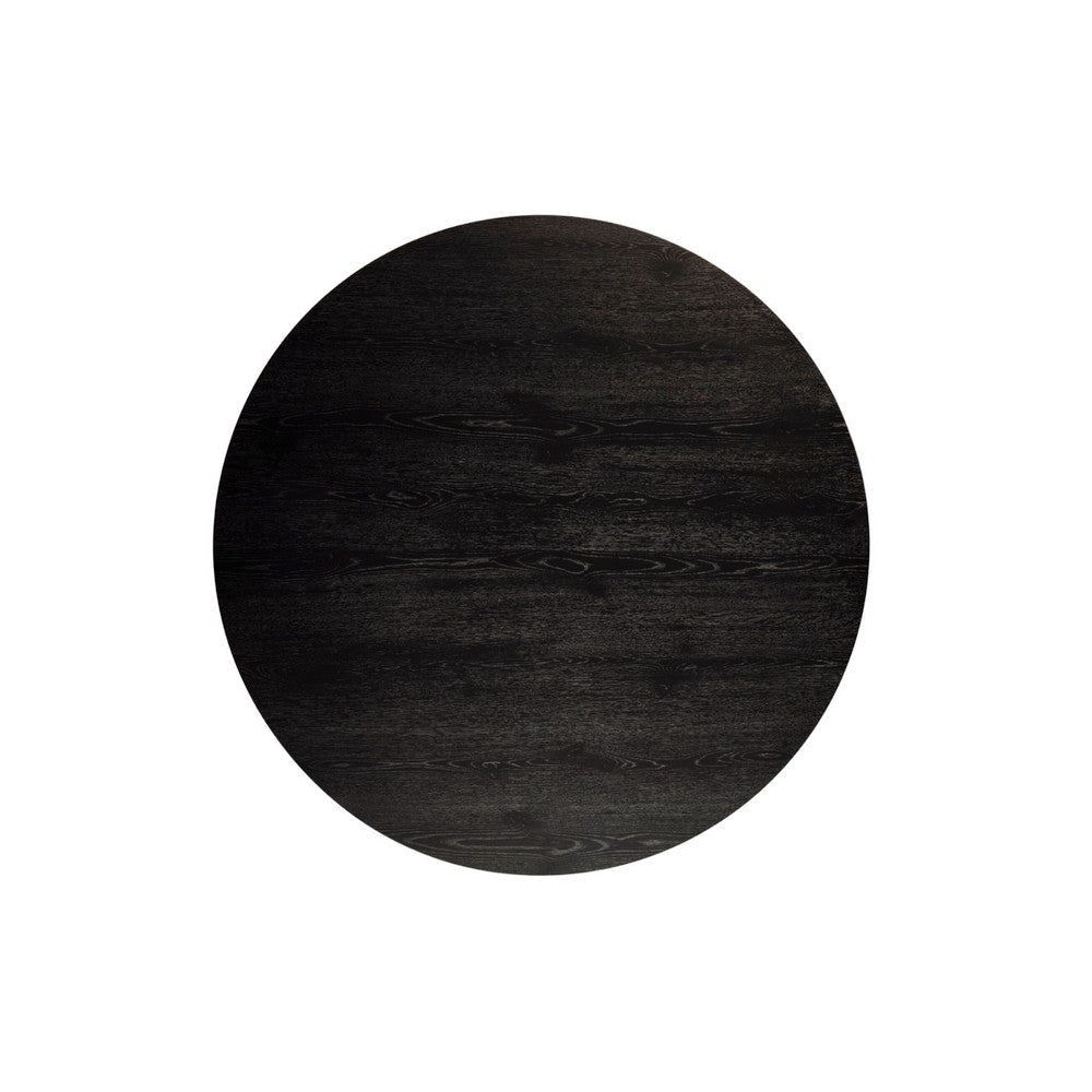Vecy Dining Table | 47’’ Round Top w Pedestal Base | Vintage Black BM333205