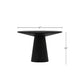 Vecy Dining Table | 47’’ Round Top w Pedestal Base | Vintage Black BM333205