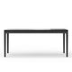 Vecy Dining Table | 72’’ Rectangular Top | Vintage Black Solid Wood BM333206