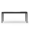 Vecy Dining Table | 72" Rectangular Top | Vintage Black Solid Wood