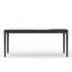 Vecy Dining Table | 72" Rectangular Top | Vintage Black Solid Wood