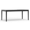 Vecy Dining Table | 72" Rectangular Top | Vintage Black Solid Wood