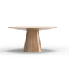 Vecy Dining Table | 59’’ Round Top w Pedestal Base | Natural Brown BM333207