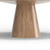 Vecy Dining Table | 59’’ Round Top w Pedestal Base | Natural Brown BM333207