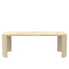 Lony Dining Table | 66-84" Expandable Top | Natural Brown Panel Legs