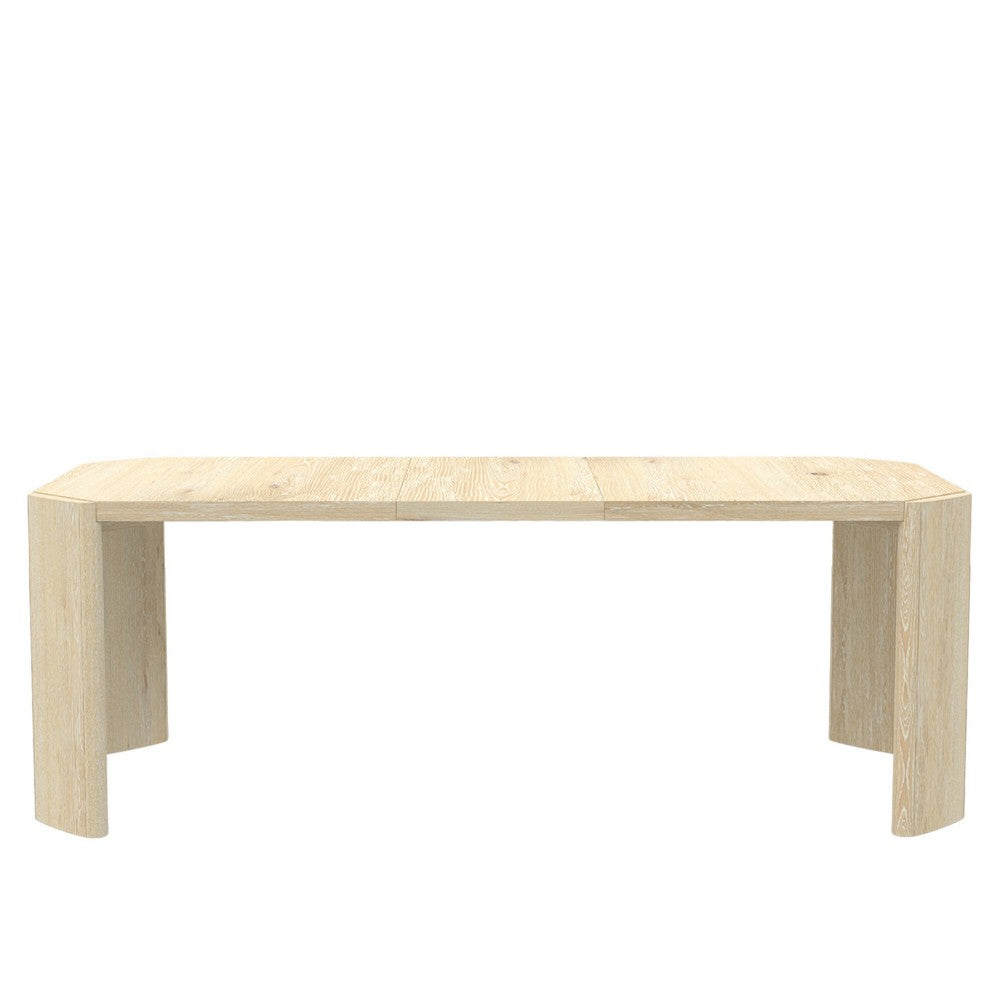 Lony Dining Table | 66-84" Expandable Top | Natural Brown Panel Legs