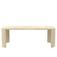 Lony Dining Table | 66-84" Expandable Top | Natural Brown Panel Legs