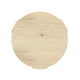 Lony Coffee Table | 42" Round Top | Modern Panel Legs | Natural Brown